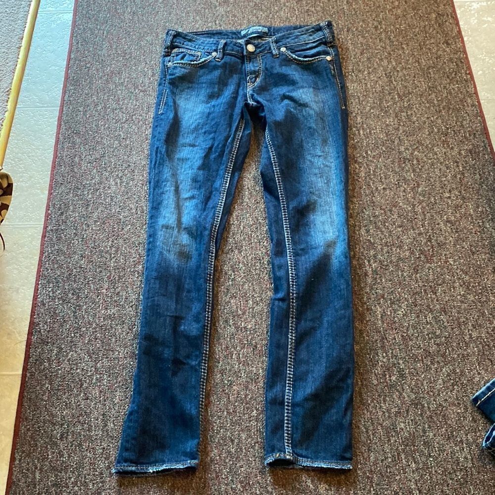 Silver aiko skinny jeans 28‎